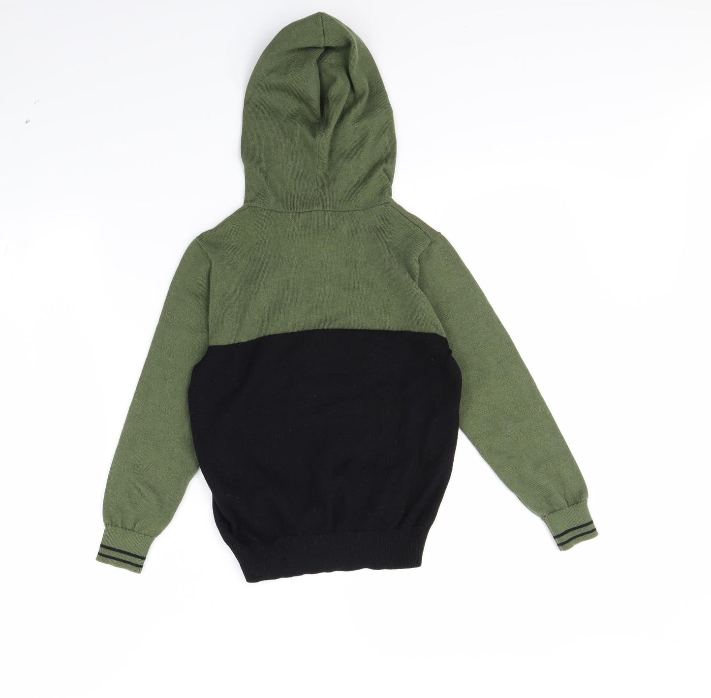 Preworn Boys Green   Pullover Hoodie Size 7 Years