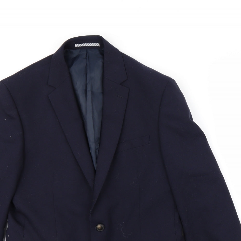 m&s Mens Blue   Jacket Blazer Size 36  - shoulder pads