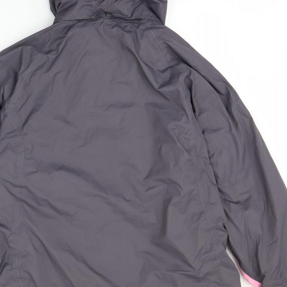 Preworn Womens Grey   Overcoat Coat Size 16