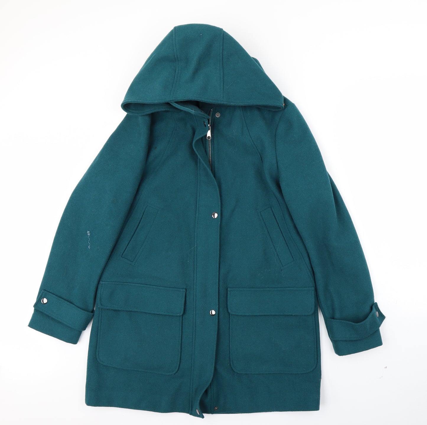 Maine Womens Green   Overcoat Coat Size 12