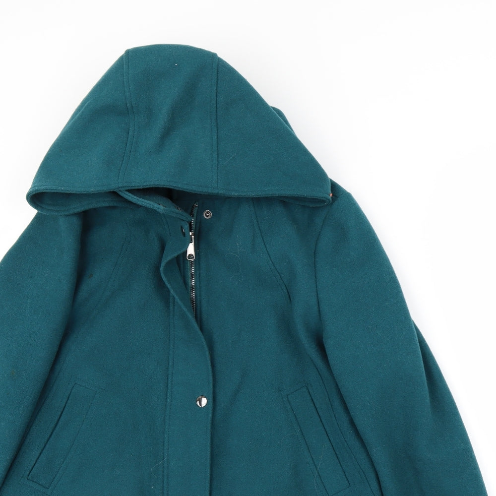 Maine Womens Green   Overcoat Coat Size 12
