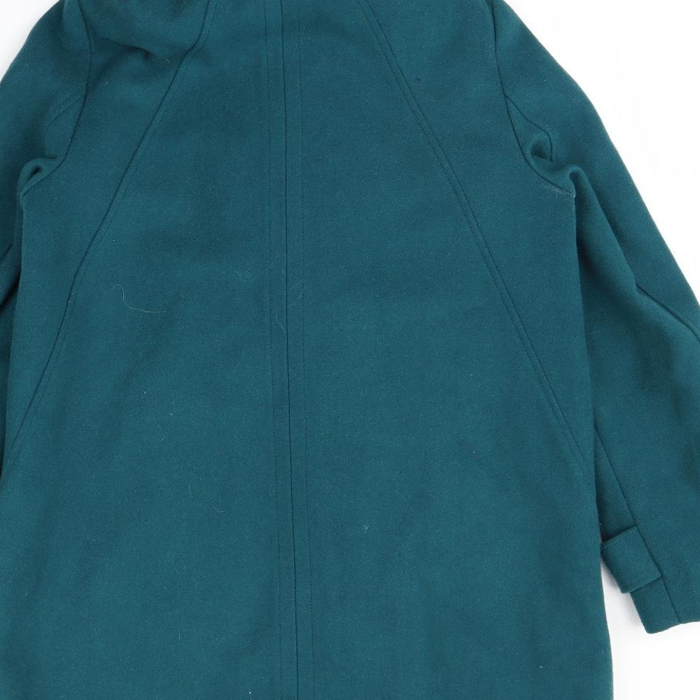 Maine Womens Green   Overcoat Coat Size 12