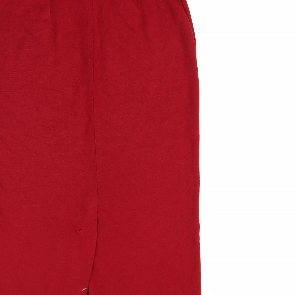 Roman Womens Red   Straight & Pencil Skirt Size 10