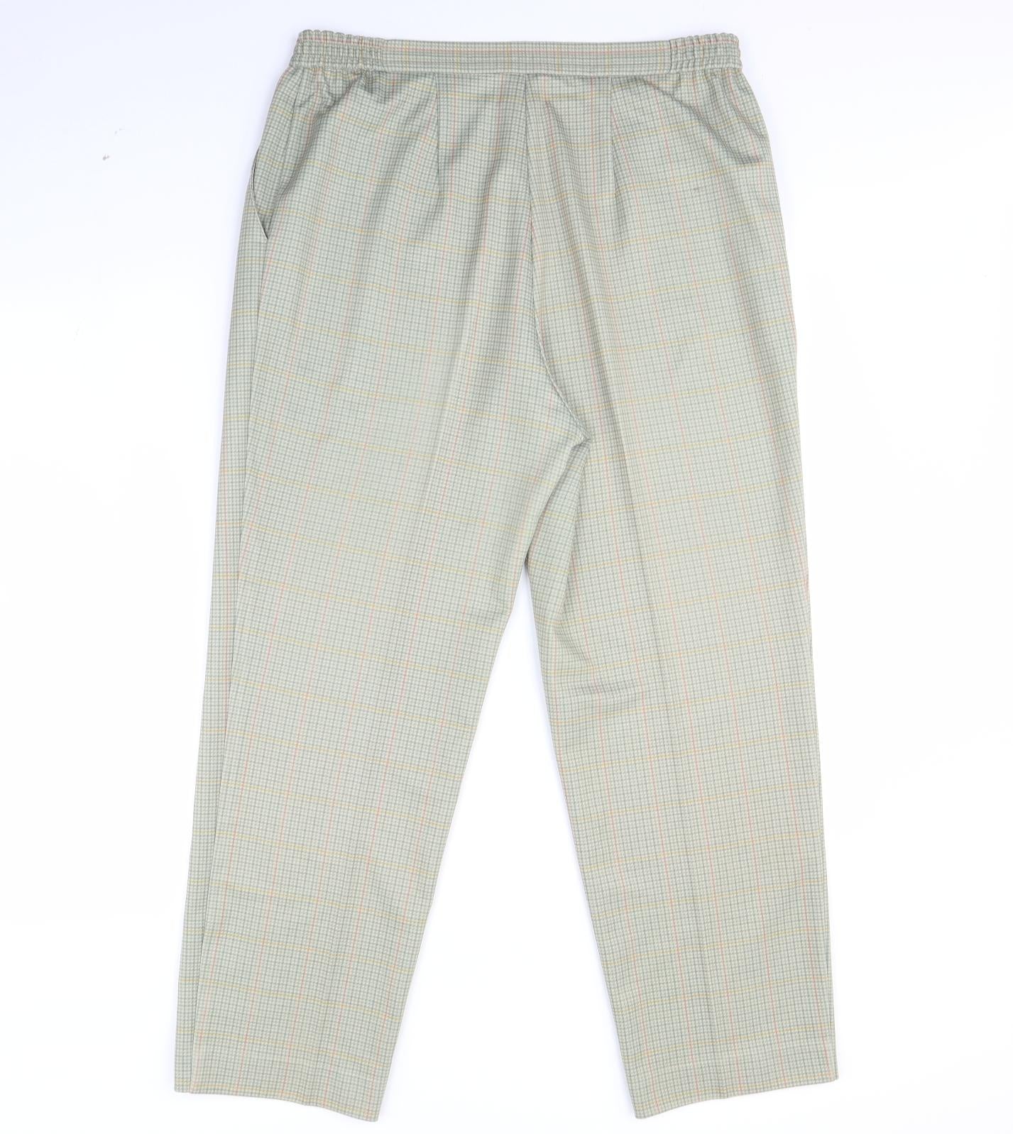 Preworn Mens Green Check  Trousers  Size 34 in L30 in
