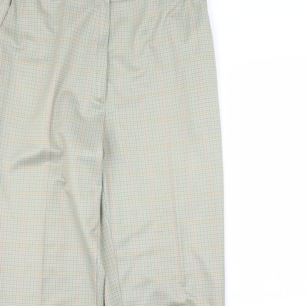 Preworn Mens Green Check  Trousers  Size 34 in L30 in