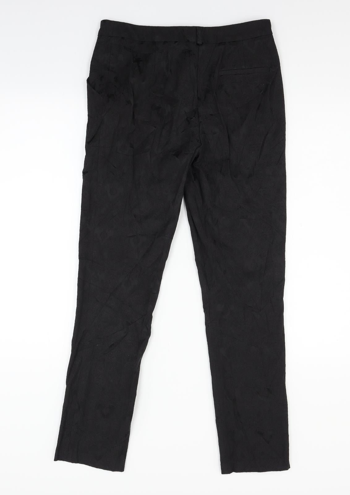 Atmosphere Womens Black   Trousers  Size 8 L29 in - Brocade