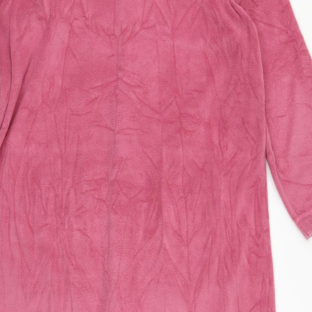 Marks & Spencer Womens Pink  Fleece  Robe Size 16