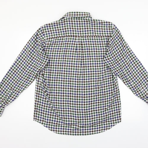 County Mens Multicoloured Check Flannel  Button-Up Size M