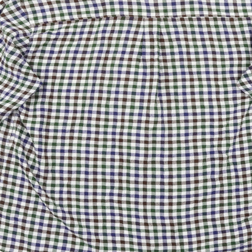 County Mens Multicoloured Check Flannel  Button-Up Size M