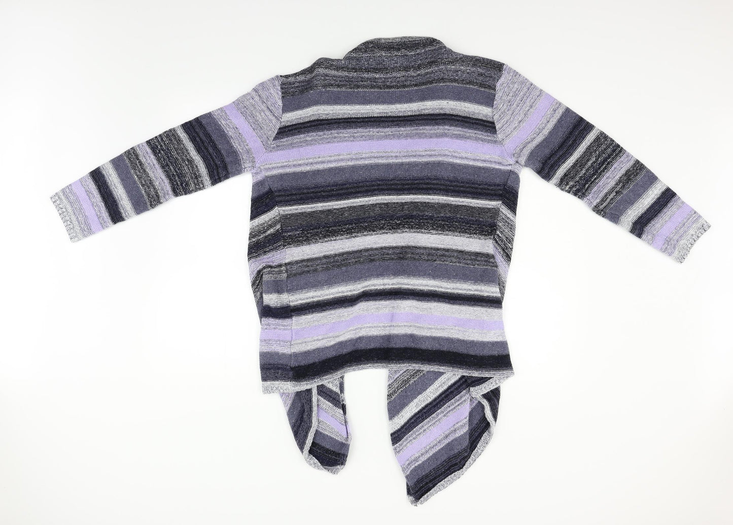 Primark Womens Blue Striped Knit Cardigan Jumper Size L