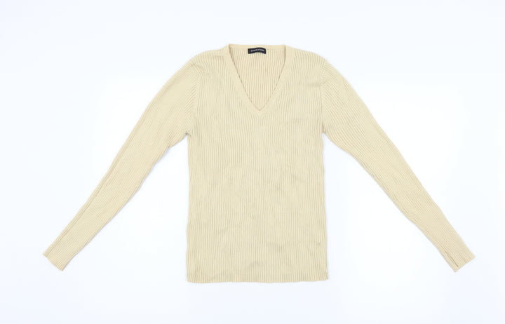 Dunnes Stores Womens Beige  Knit Pullover Jumper Size 10