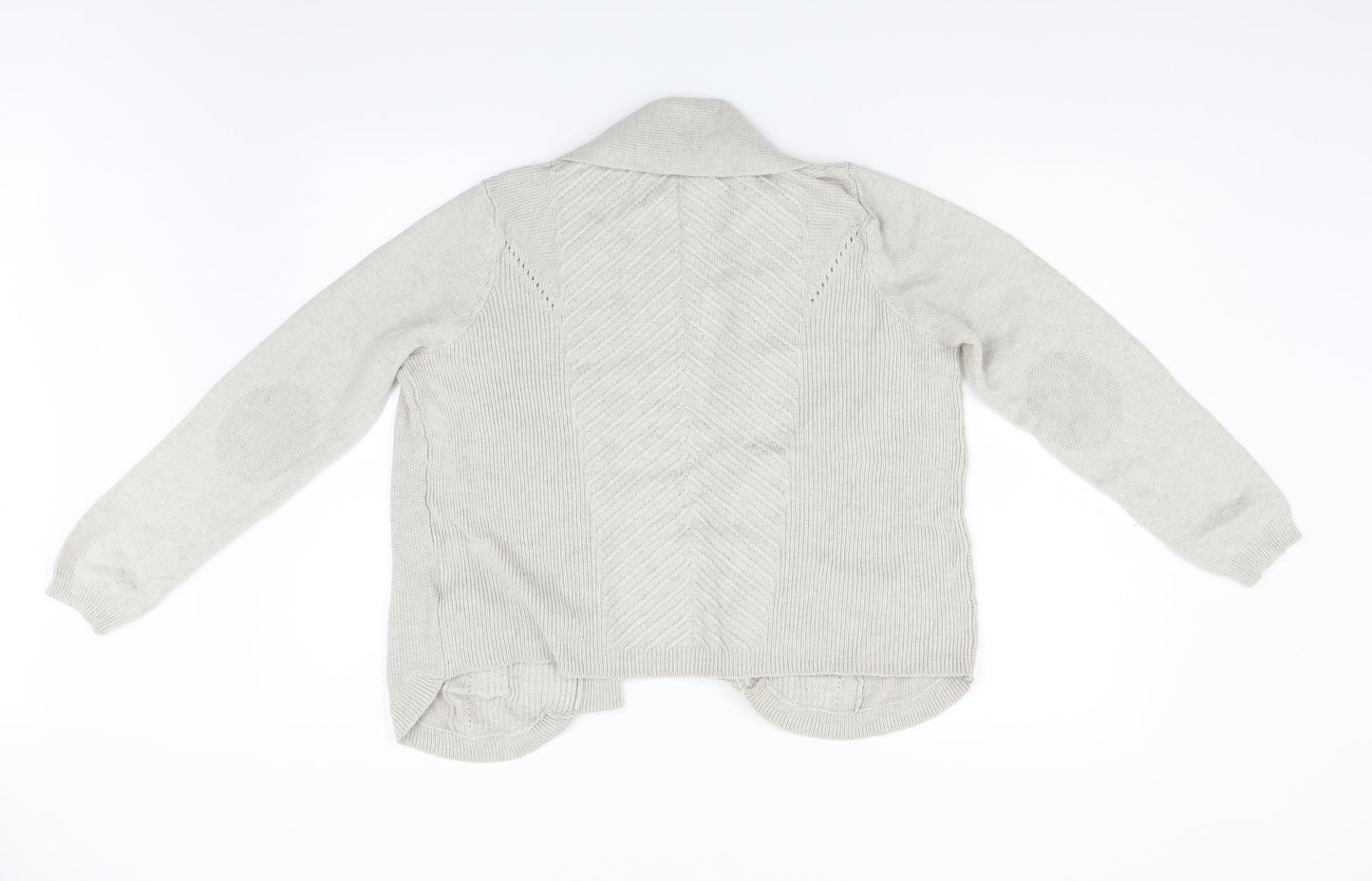 Indigo Womens Grey  Knit Cardigan Jumper Size 16