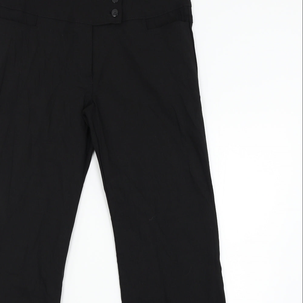 Preworn Womens Black   Trousers  Size 16 L29 in