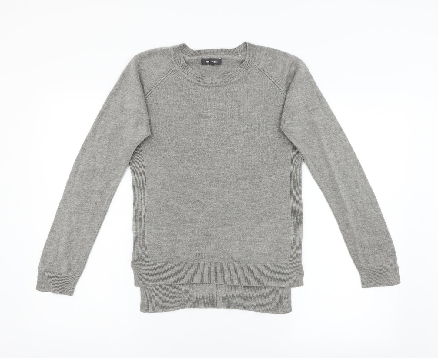 Primark Womens Grey  Knit Pullover Jumper Size S
