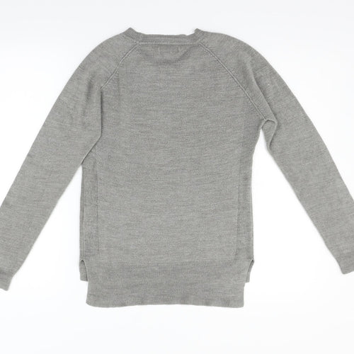 Primark Womens Grey  Knit Pullover Jumper Size S