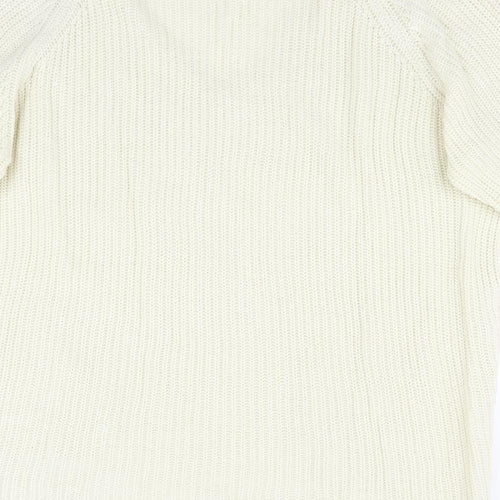 Peacocks Womens Beige  Knit Pullover Jumper Size L