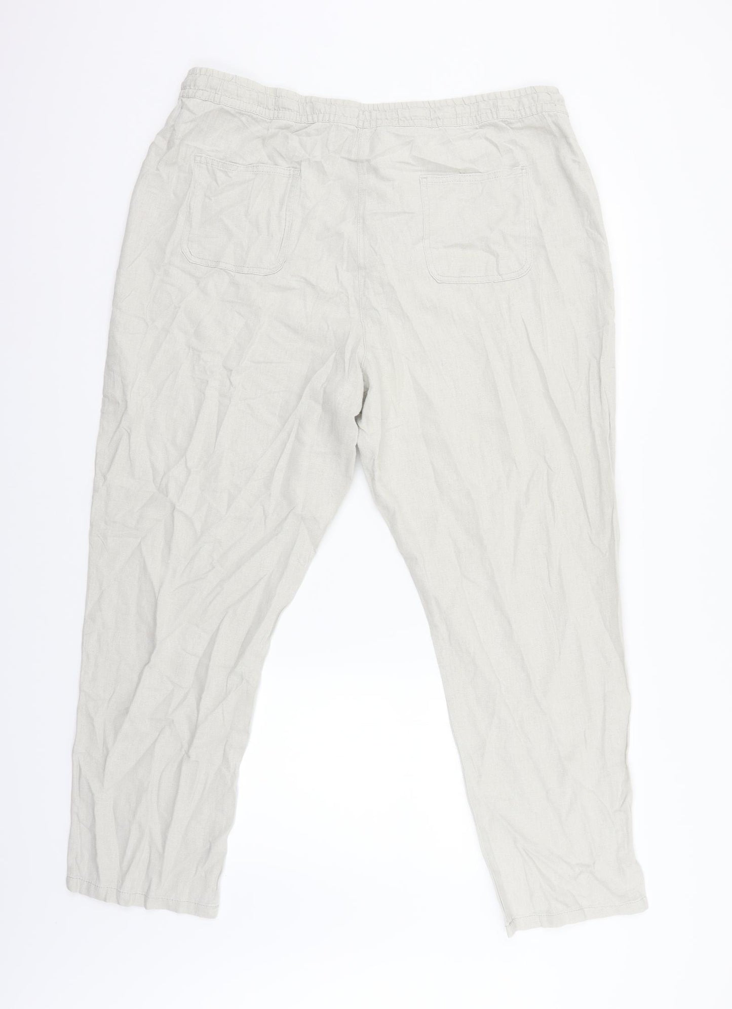 Bonmarché Womens Beige   Trousers  Size 18 L27 in