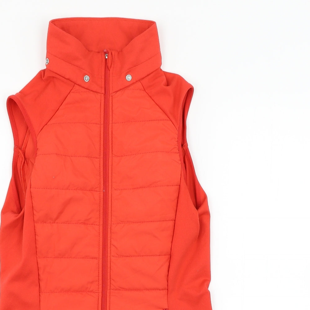 M&S Womens Red   Gilet Waistcoat Size S