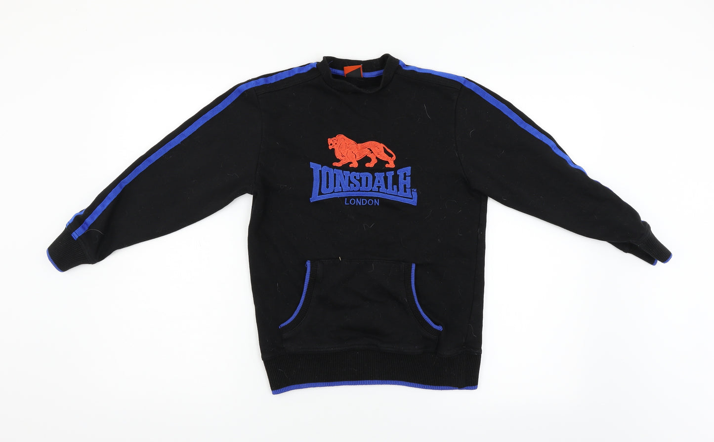 Lonsdale Boys Black   Pullover Sweatshirt Size 9-10 Years