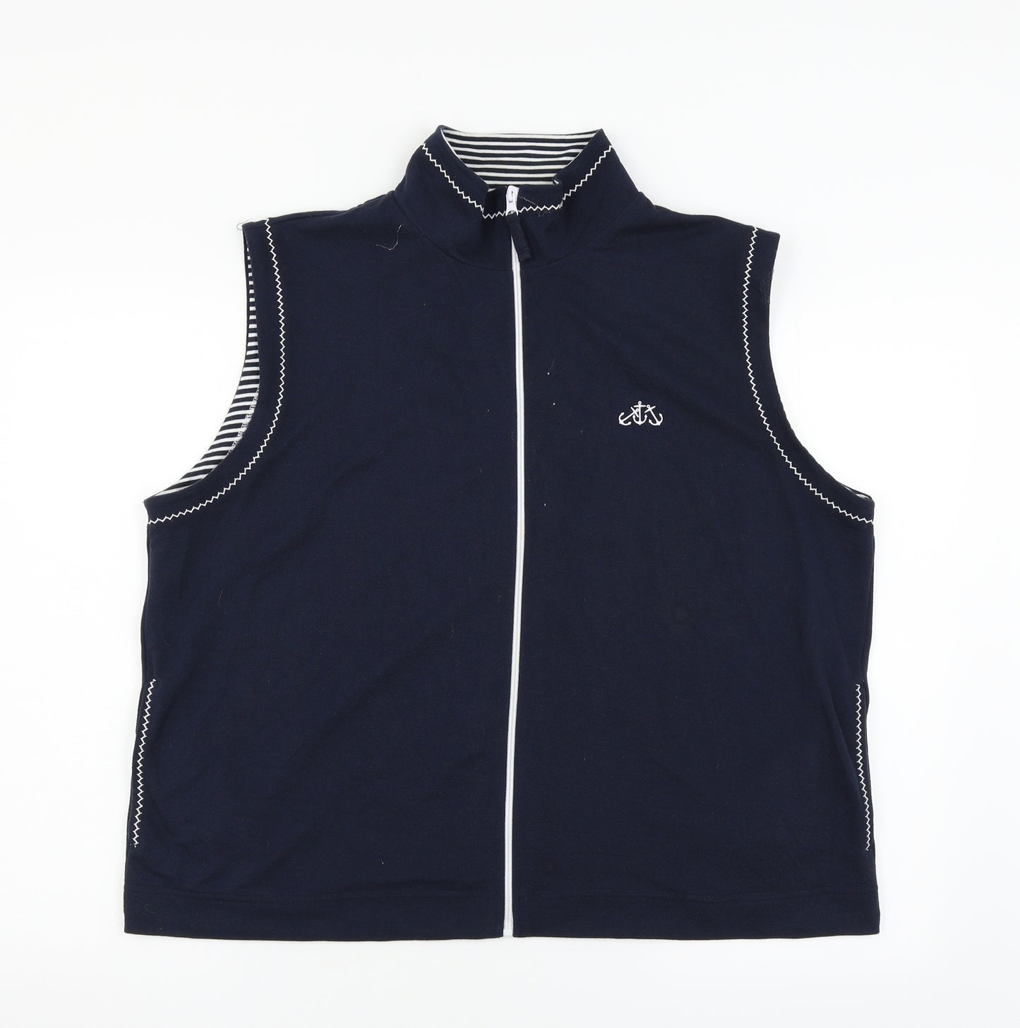 Bonmarché Womens Blue   Gilet Waistcoat Size L