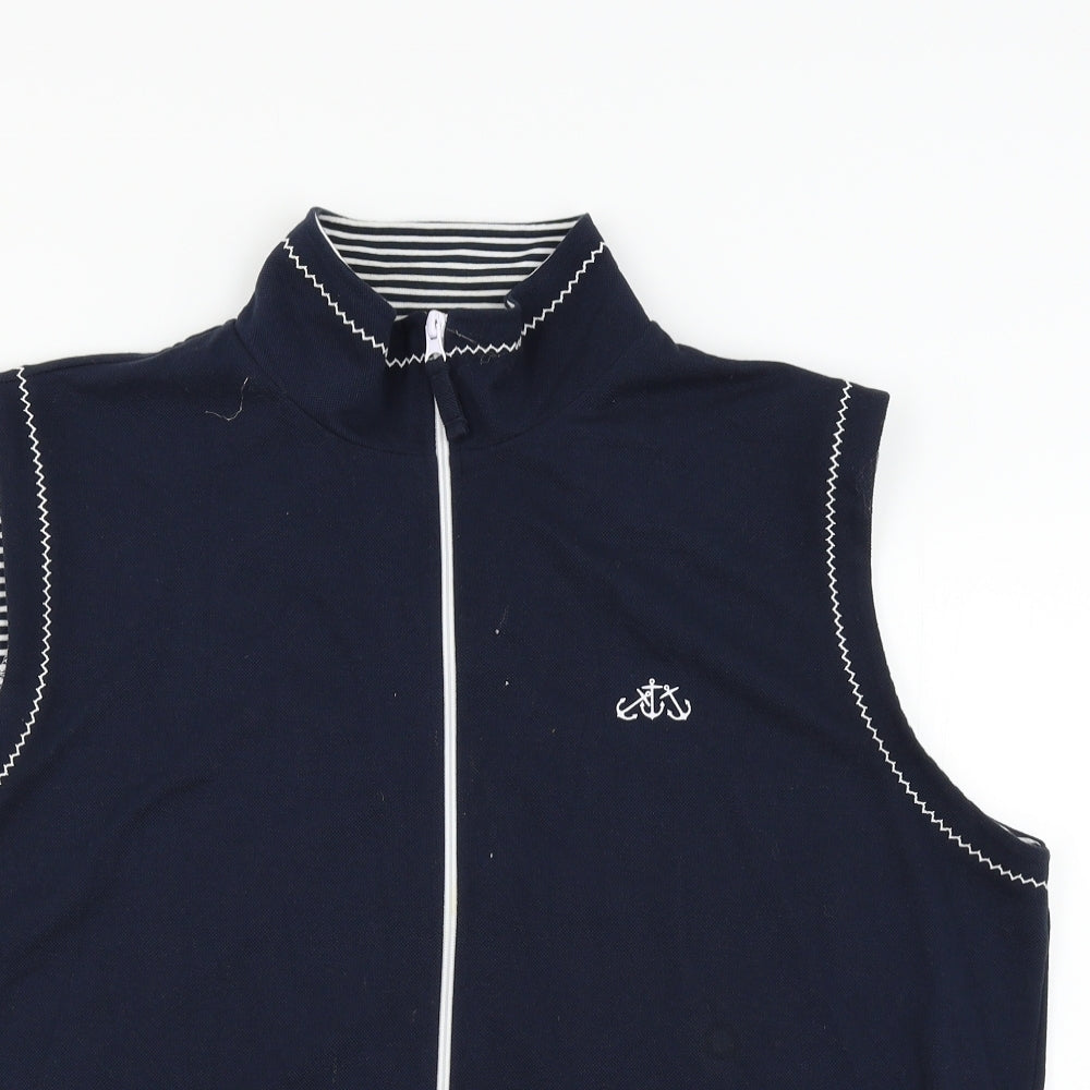 Bonmarché Womens Blue   Gilet Waistcoat Size L