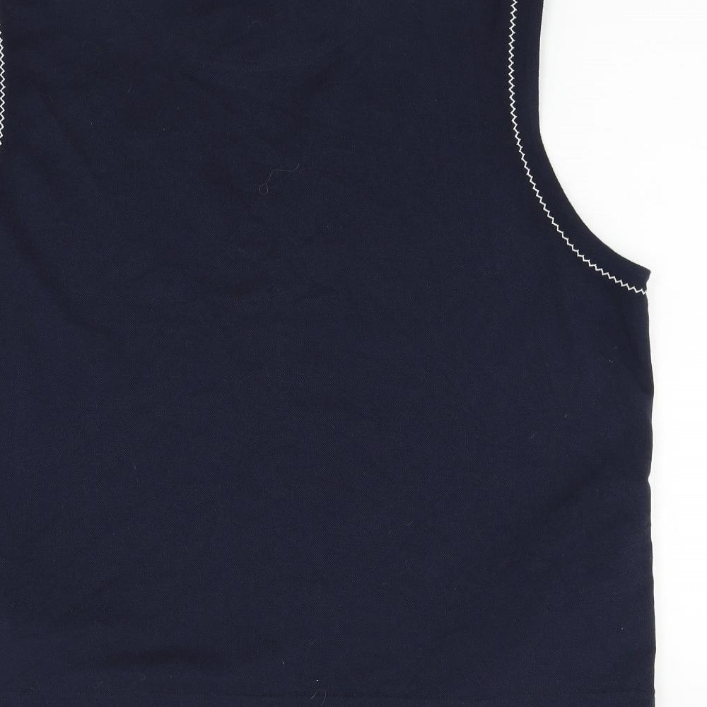 Bonmarché Womens Blue   Gilet Waistcoat Size L