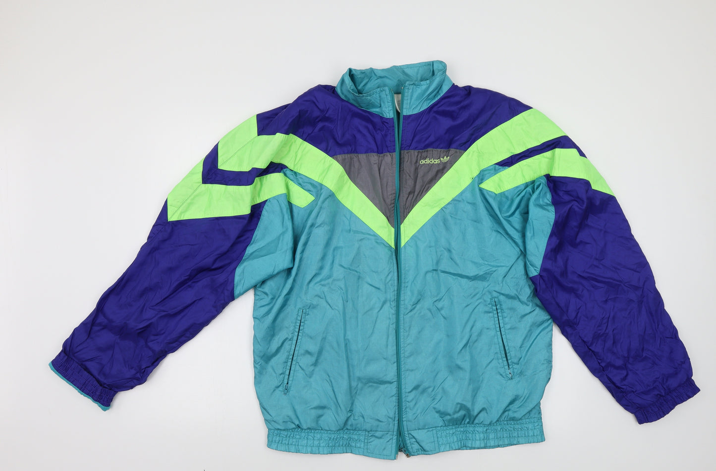 adidas Mens Multicoloured  Jersey Full Zip Sweatshirt Size M