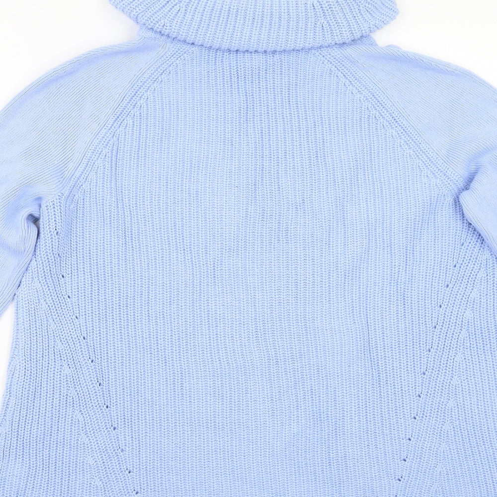 Lands' End Womens Blue  Knit Pullover Jumper Size M
