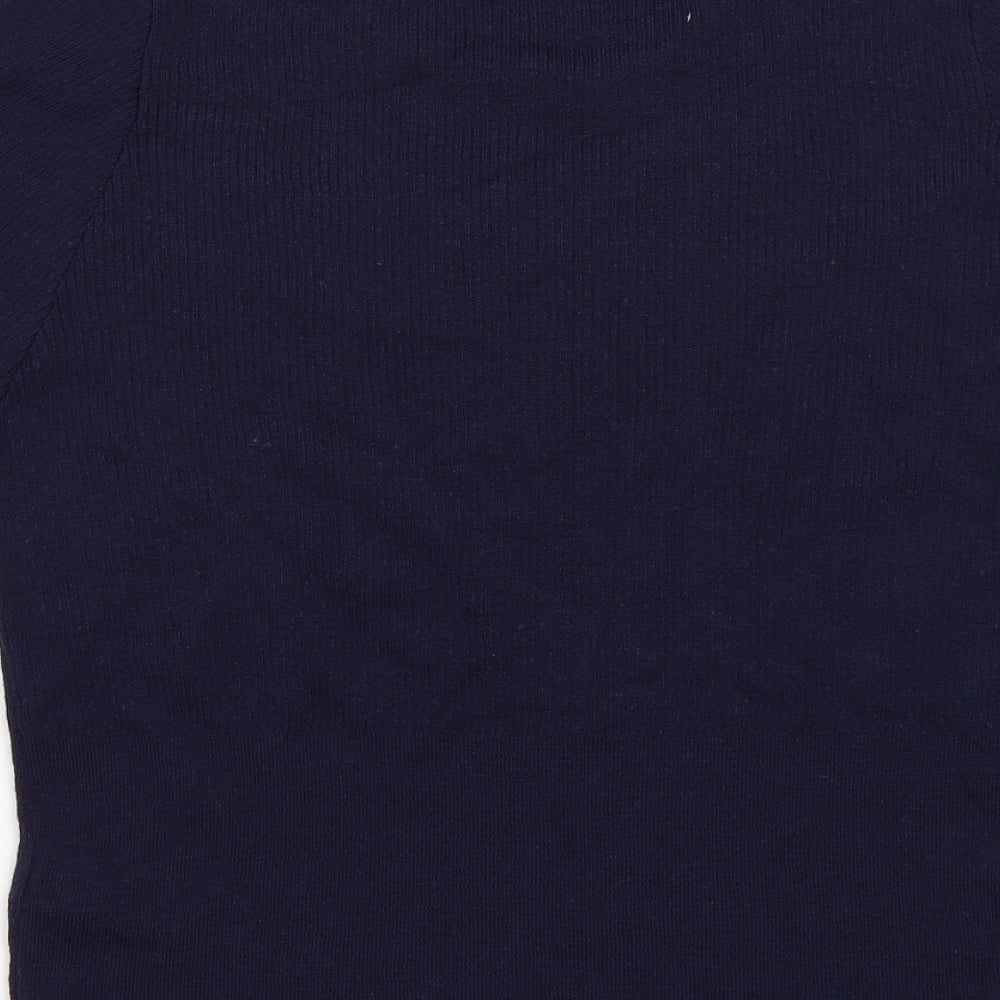 M&S Womens Blue  Knit Pullover Jumper Size 18