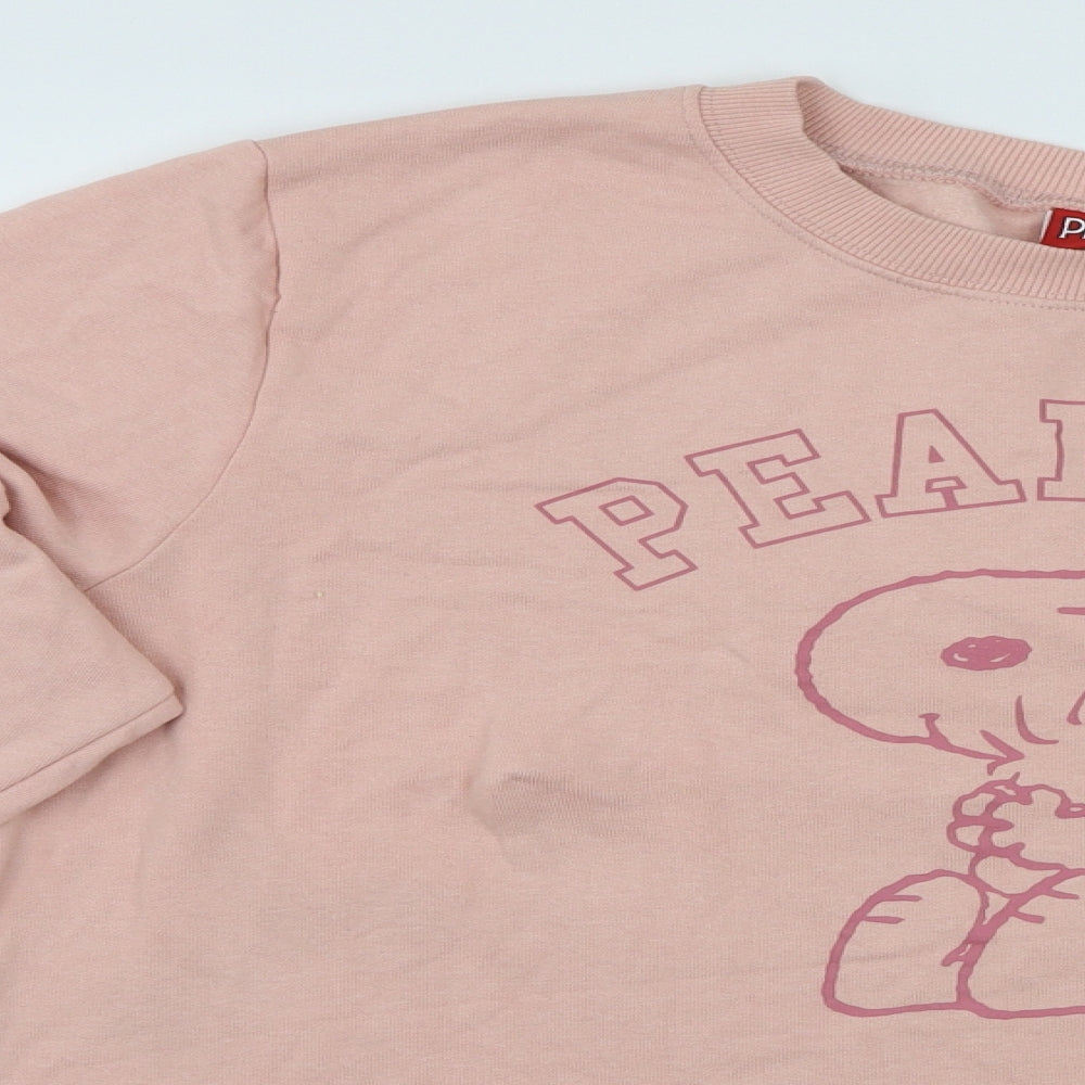 TU Womens Pink   Pullover Sweatshirt Size 20  - Peanuts Snoopy