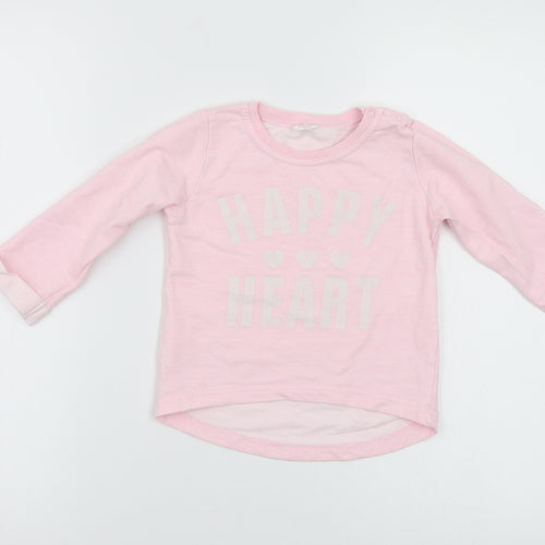Preworn Baby Pink   Pullover Casual Size 12-18 Months  - Happy