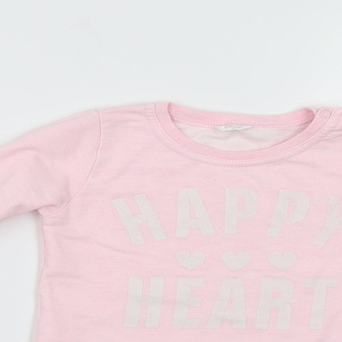 Preworn Baby Pink   Pullover Casual Size 12-18 Months  - Happy