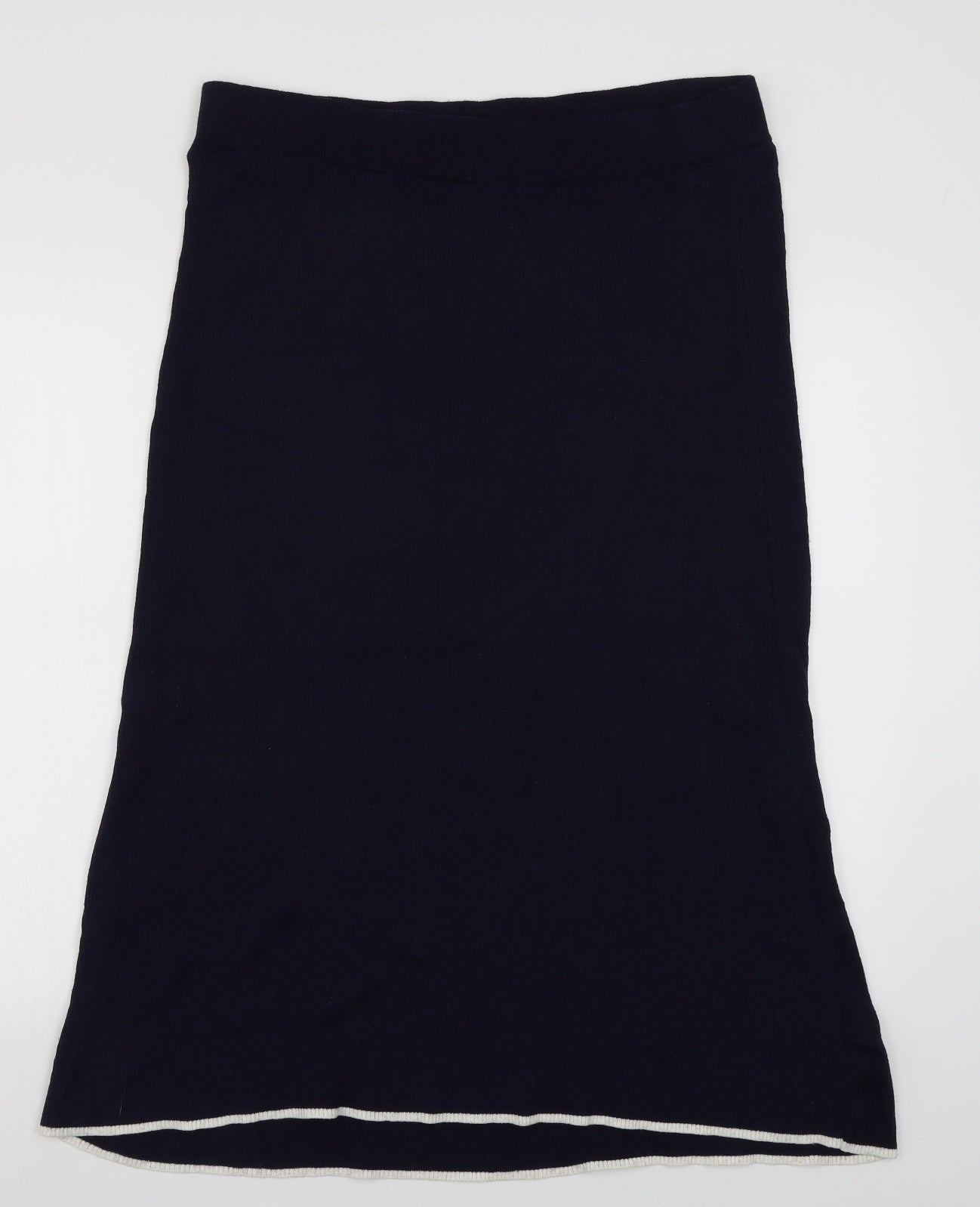 M&S Womens Blue  Knit A-Line Skirt Size XL