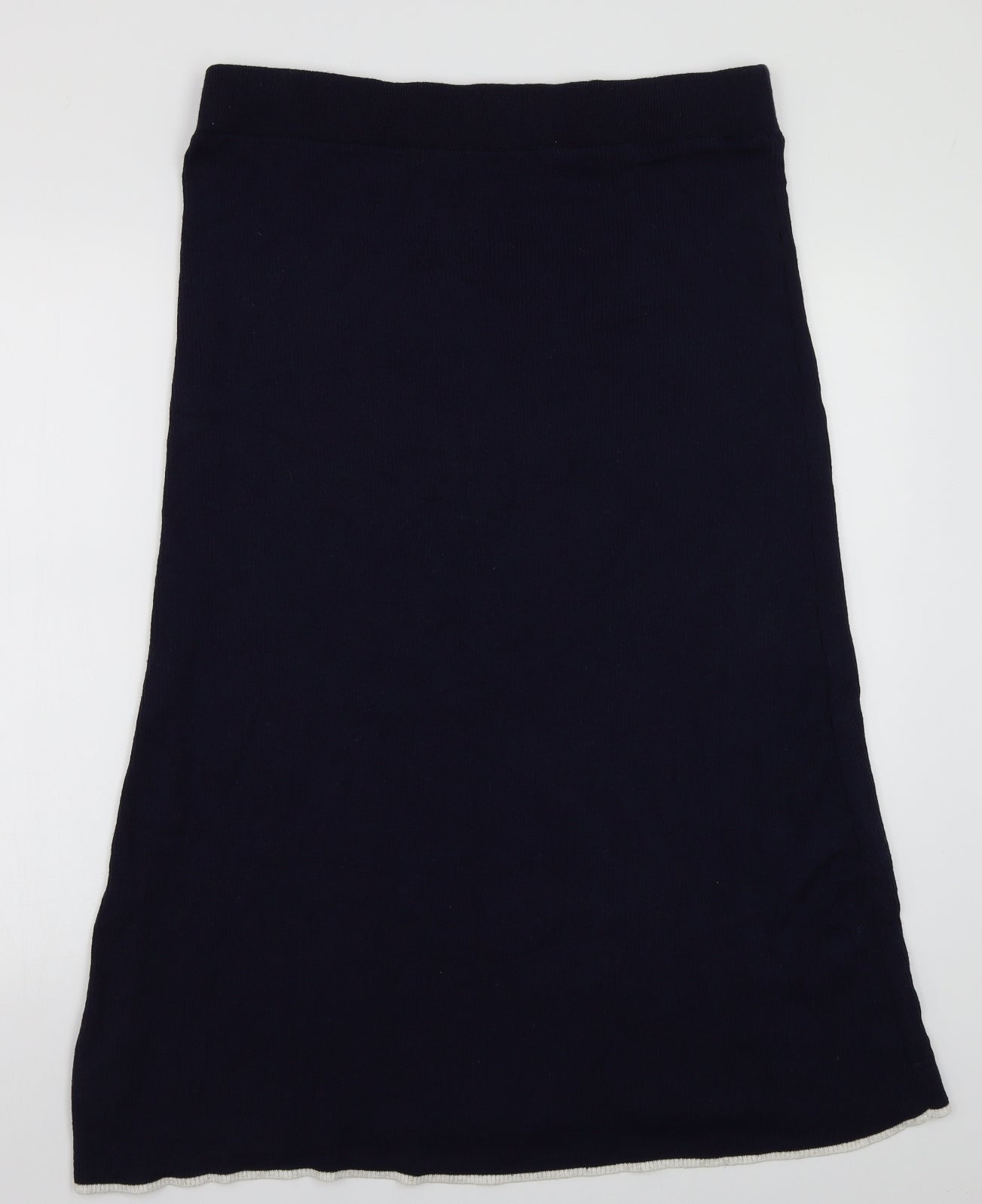 M&S Womens Blue  Knit A-Line Skirt Size XL