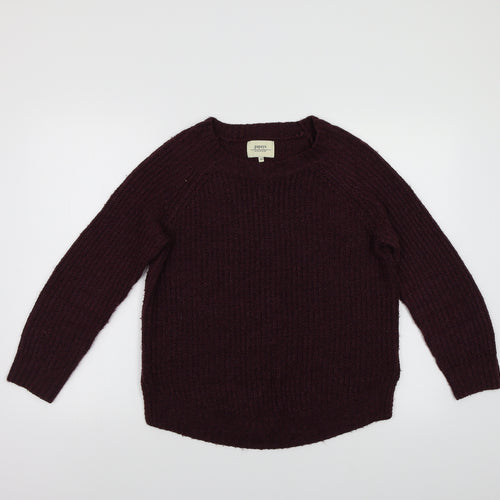 Papaya Womens Purple  Knit Pullover Jumper Size 10