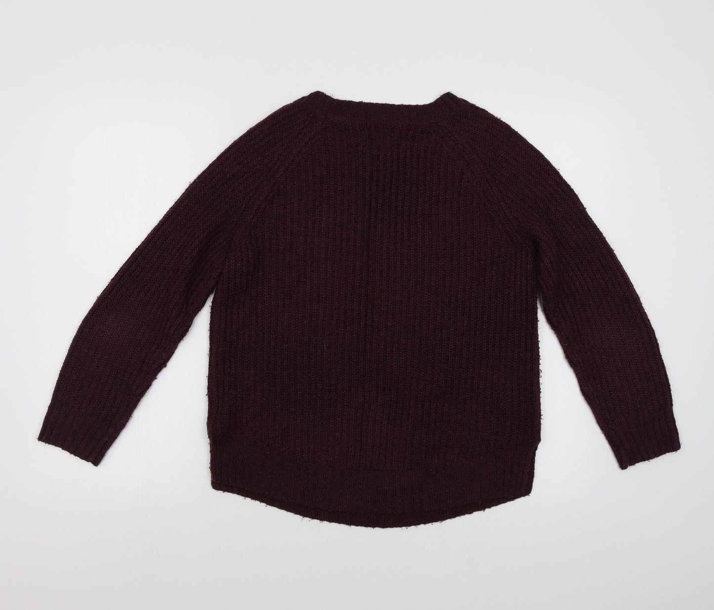 Papaya Womens Purple  Knit Pullover Jumper Size 10