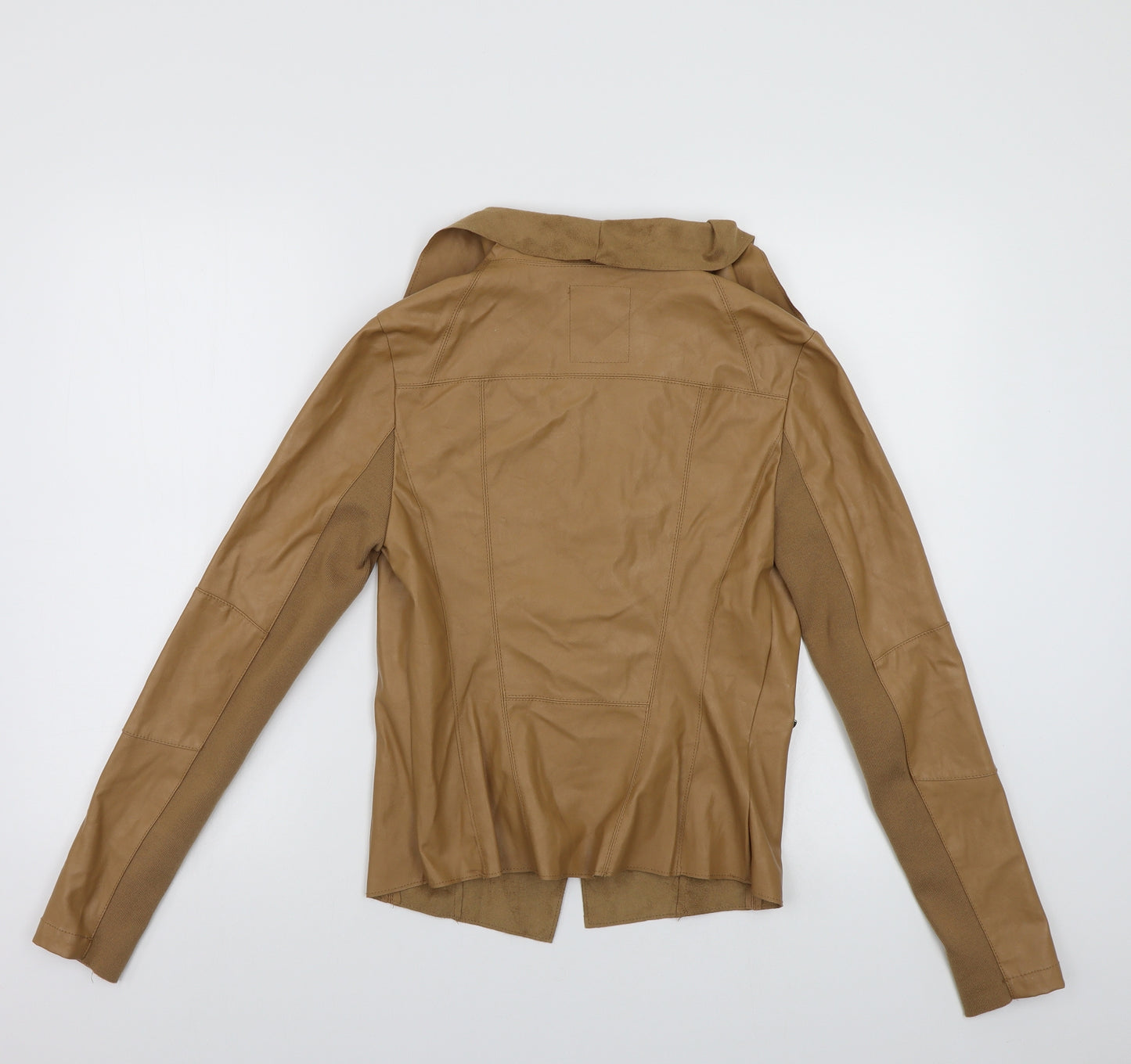 New Look Womens Brown   Biker Jacket Size 10