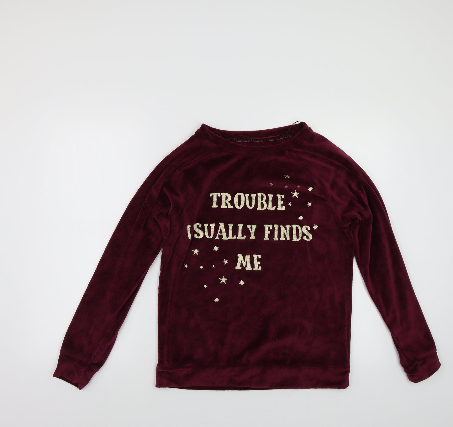 Primark Womens Purple  Fleece Pullover Sweatshirt Size XS  - Harry Potter