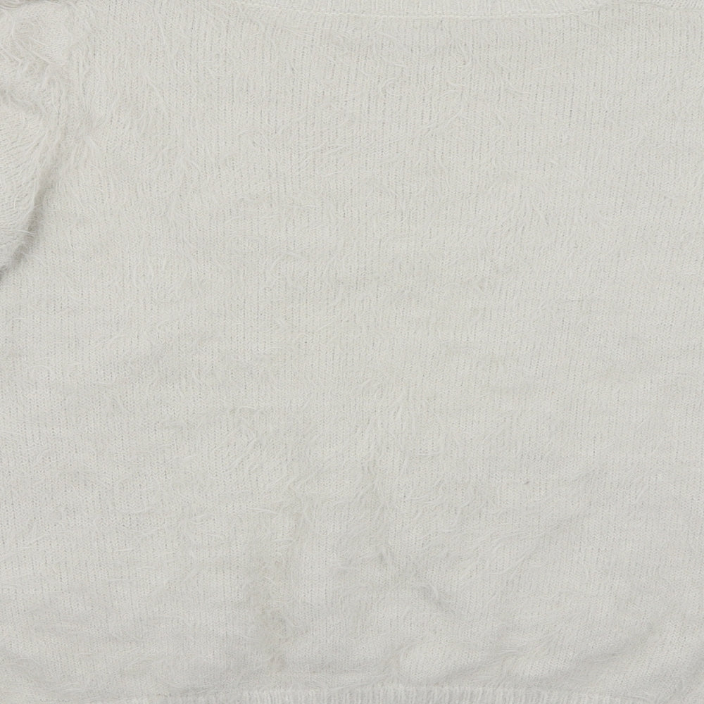 F&F Womens White  Knit Pullover Jumper Size 20  - Unicorn