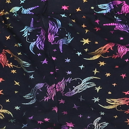 tevhit Girls Black    Sleep Shorts Size 9 Years  - elastic waist