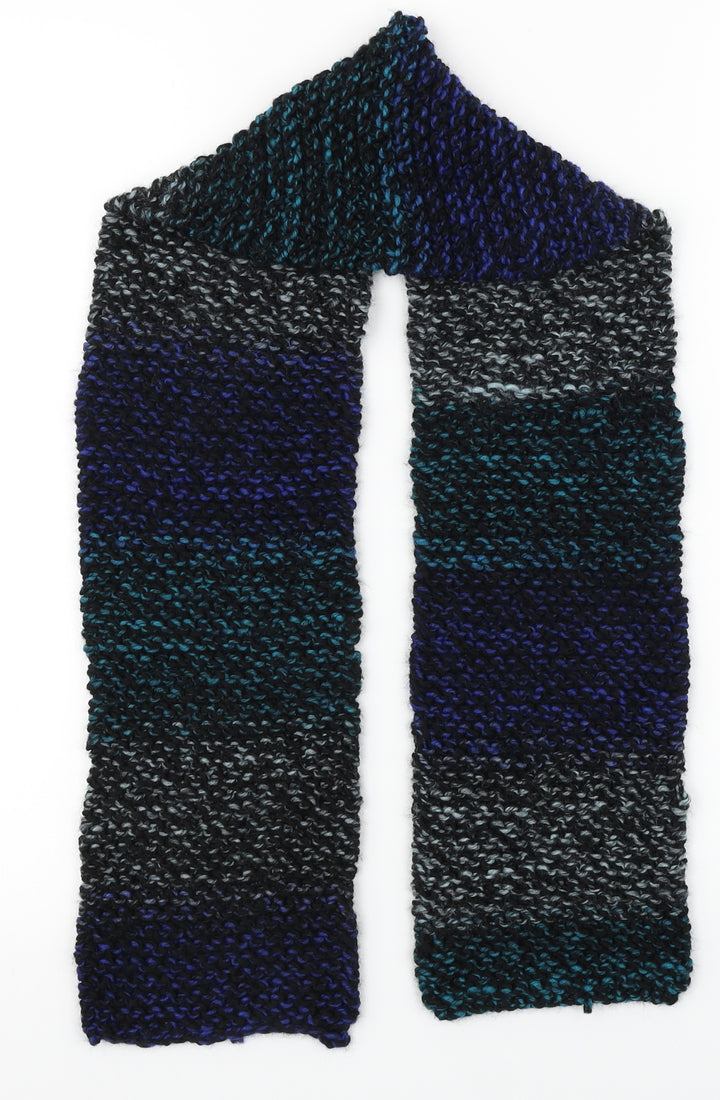 Unbranded Unisex Blue Striped   Scarf