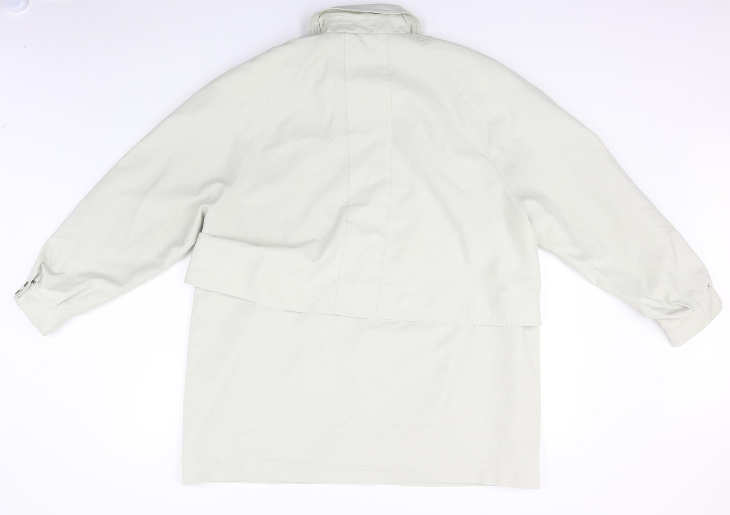 telemac Mens Ivory   Overcoat Coat Size 2XL