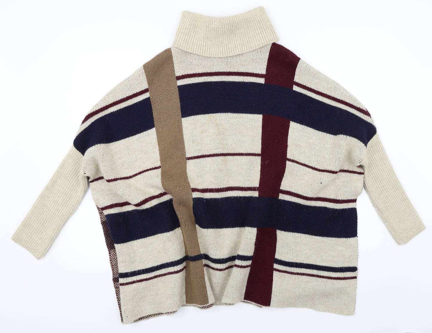 NEXT Womens Beige  Knit Pullover Jumper Size S  - Poncho