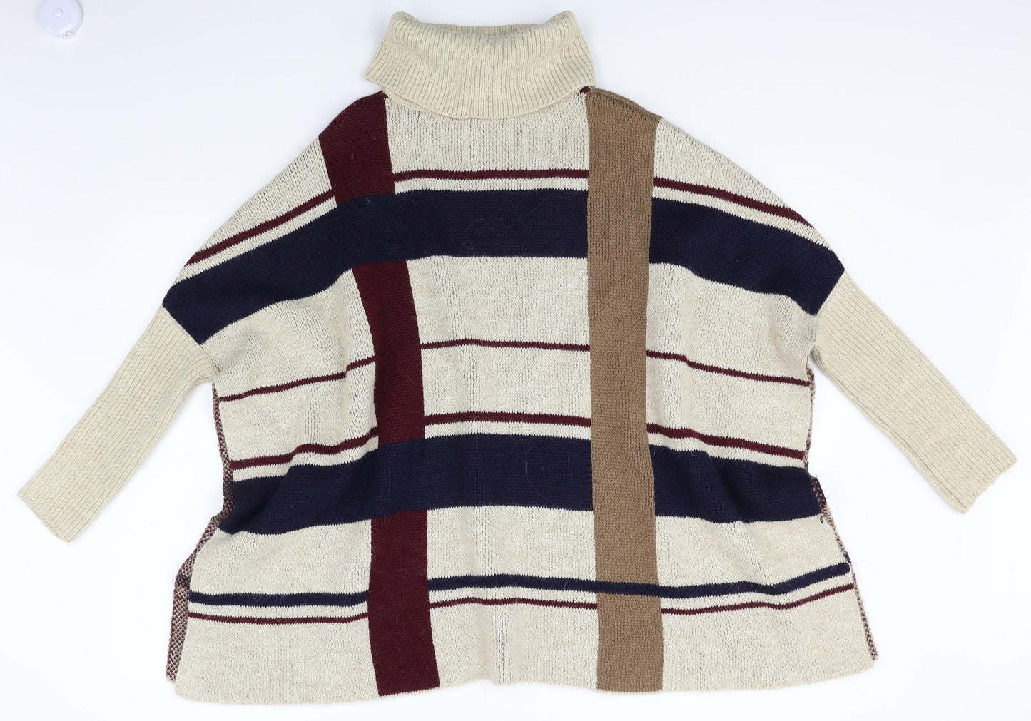 NEXT Womens Beige  Knit Pullover Jumper Size S  - Poncho