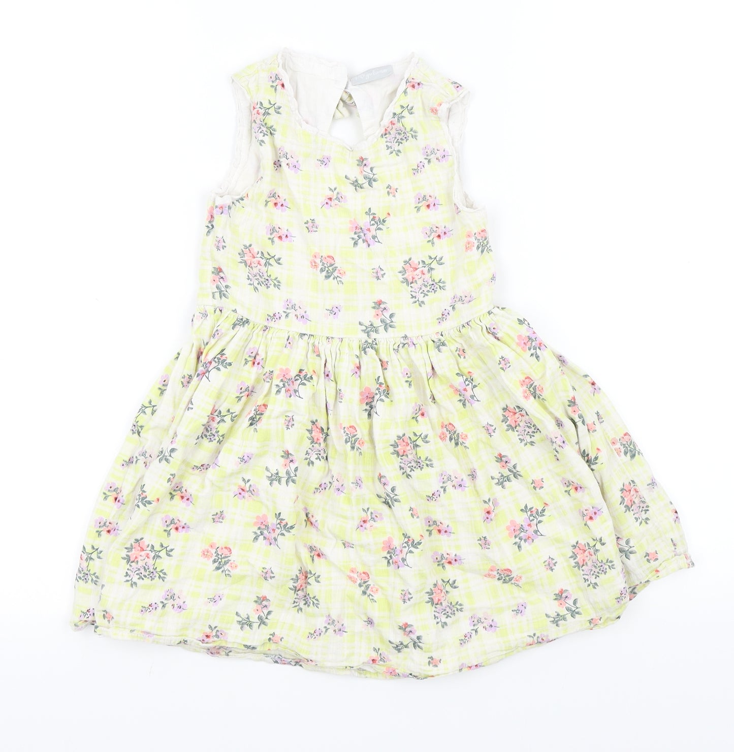 i love girlswear Girls Yellow Floral  Kaftan  Size 7 Years