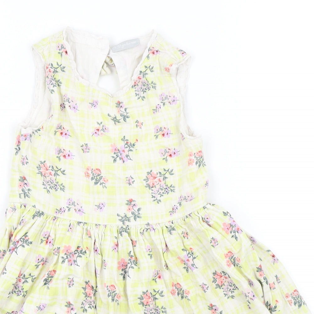 i love girlswear Girls Yellow Floral  Kaftan  Size 7 Years