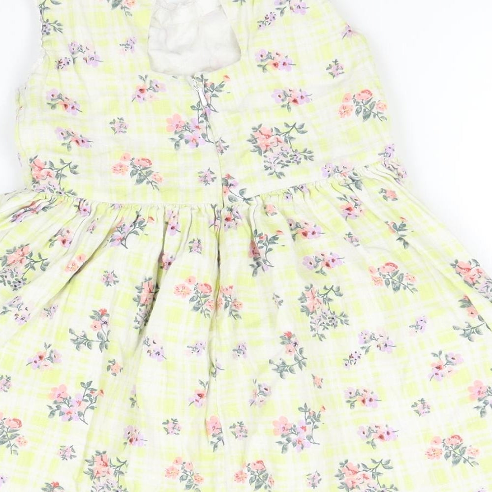 i love girlswear Girls Yellow Floral  Kaftan  Size 7 Years