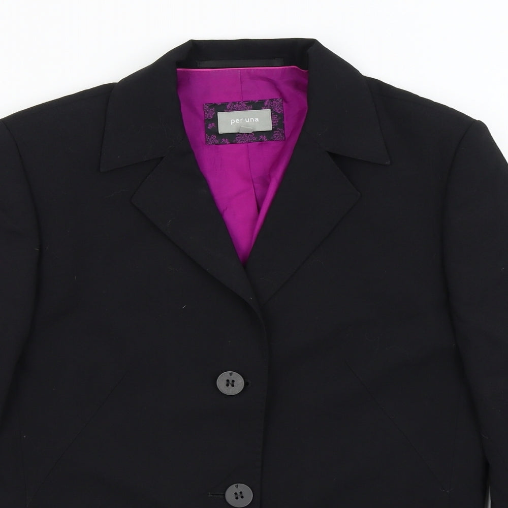 Per Una Womens Black   Jacket Blazer Size 12