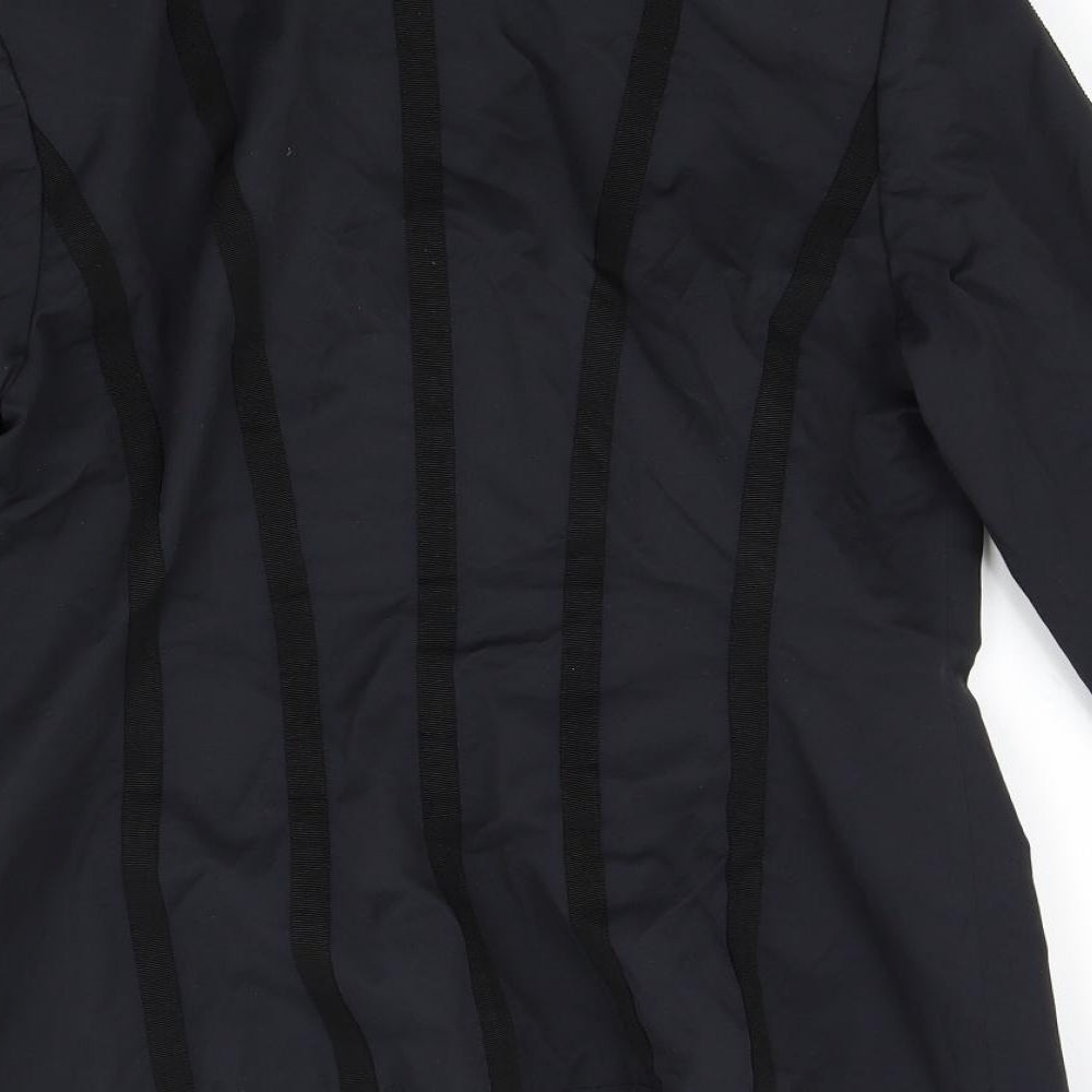 Linea Womens Black   Rain Coat Blazer Size 12