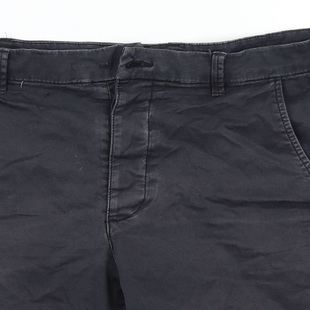 French Connection Mens Black   Chino Shorts Size 32